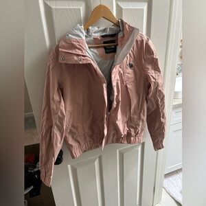 The North Face Women's Pink Hooded Rain Jacket